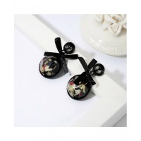 Black Bowknot Style Earrings – AE09