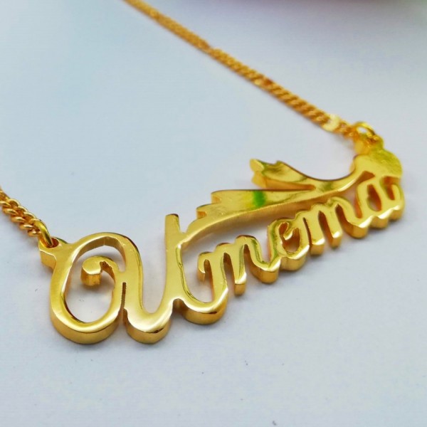 Buy Premium Quality Name Necklace Custom Necklace Custom Pendant Name