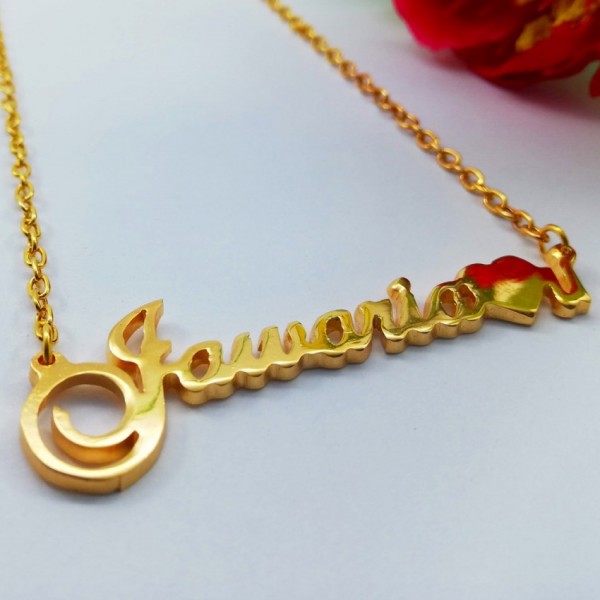 Tiny Heart Custom Pendant Name pendant 