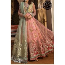 Eid collection Embroidered shirt with sleeves bunches  and  malai trouser