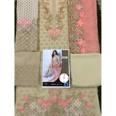 Net embroidered Dress and dupatta