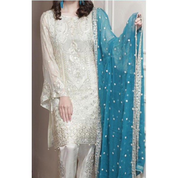party wear collection in chiffon embroidery