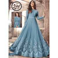 Light Color Embroidered Chiffon Maxi  Best for Farewell Parties