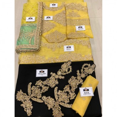 Heavy Embroidery Maysoori dress with Hand work and dori work