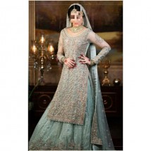 Sky Blue Embroidered Dress for Her