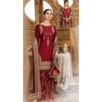 Beautiful Red bridal embroidery dress - Latest design collection