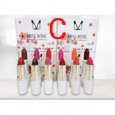 Miss rose new lipstic set (Pack of 12)
