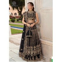 Black Bridal Embroidery dress for womens