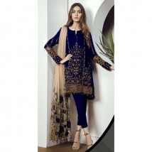chiffon embroidered collection With threads and sequence