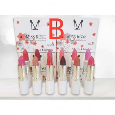 Miss rose new lipstic set (Pack of 12)