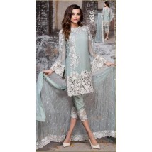 Cool Colour Chiffon Embroidered Dress for Her