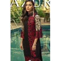 Chiffon Embroidery Kurti in Black