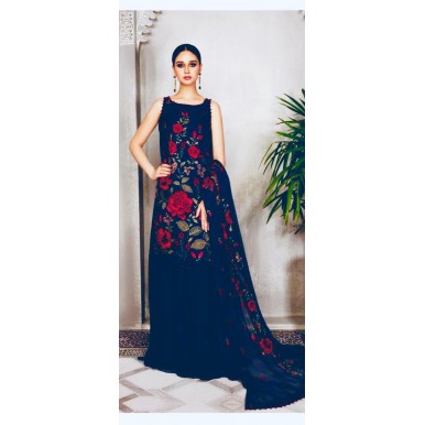 Black & Navy blue color Embroidered collection