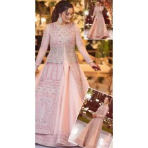 Pink Fancy Embroidered Partywear dress
