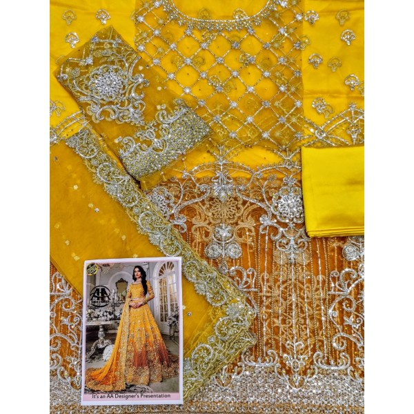 sachin and babi light blue dress Elegant Embroidery Dresses – Shop Beautiful Designs Online main image 1