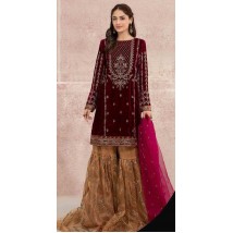 Heavy Embroidery velvet  wedding collection 2022