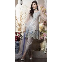 Heavy Front and back Embroidered shirt with silk trouser wedding wear for women