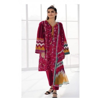Unstitched Printed Lawn dress