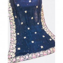 Embroidered Velvet Shawl for Ladies