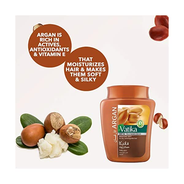 Vatika Hair Hot Oil Treatment Cream Moisture Soft Argan 1 Kg Buyon.pk