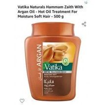 Vatika Hair Hot Oil Treatment Cream Moisture Soft Argan 1 Kg