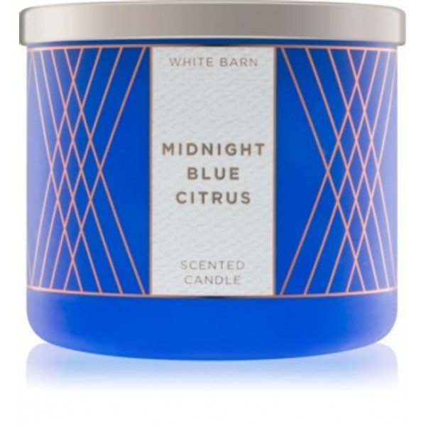 Bath and Body Works MIDNIGHT BLUE CITRUS Apple 3-Wick Scented Candle 14.5 oz / 411 g BBW