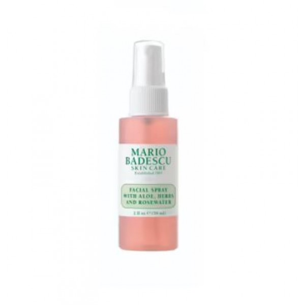 Mario Badescu Facial Spray with Aloe , Herbs and Rose water .. 59 ml - Travel Size Original