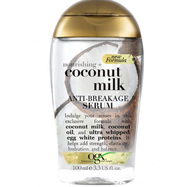 Ogx Hair Serum, Nourishing+ Coconut Milk, Anti-Breakage, 100 ml