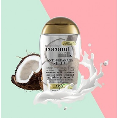 Ogx Hair Serum, Nourishing+ Coconut Milk, Anti-Breakage, 100 ml