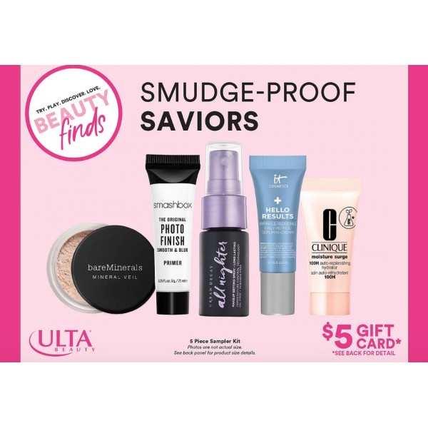 ULTA Smudge Proof Saviors Sampler Kit – 5 Products To Prep and Set Your Makeup