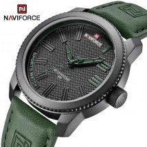 NAVIFORCE Model NF9202L Popular Male Wristwatch Military Sports Shockproof Waterproof Leather Watch Men Fashion