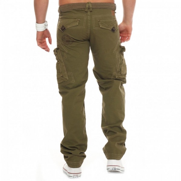 Khaki Cotton Cargo Pant For Men - Buyon.pk