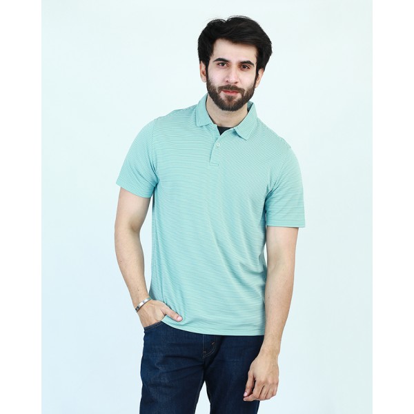 Mens Polo Shirt in Mint Green Color Buyon.pk