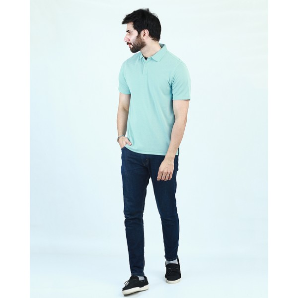 Mens Polo Shirt in Mint Green Color Buyon.pk