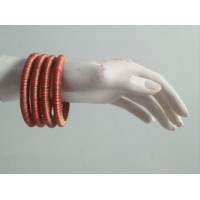 Handmade thread bangles set in Multicolor