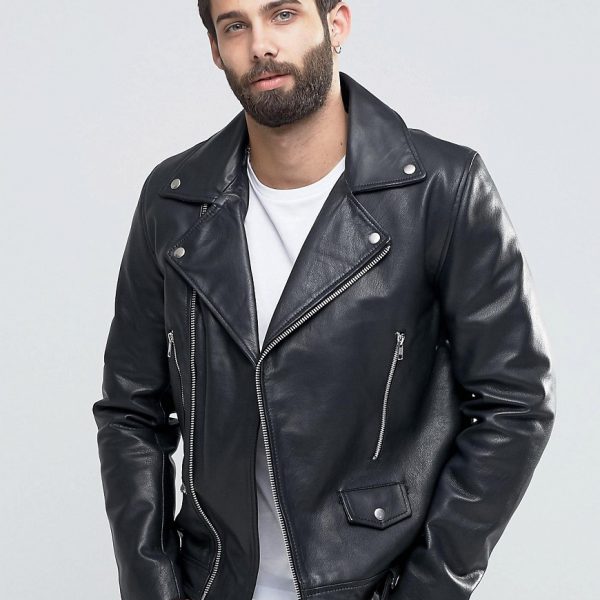 Highstreet Fashion Brown Men Faux Leather Jacket - Buyon.pk