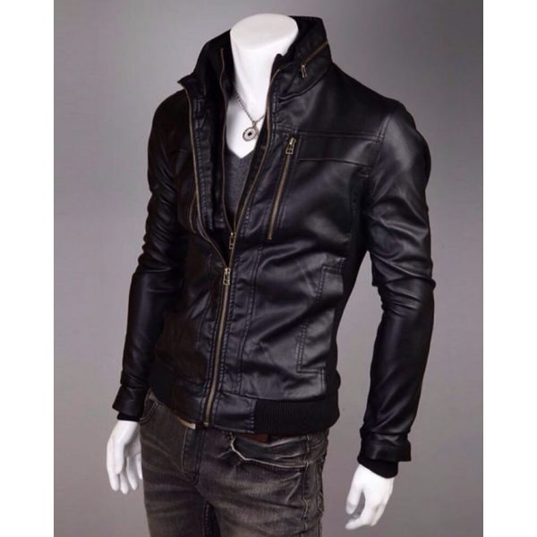  Highstreet Fashion Brown Men Faux Leather Jacket
