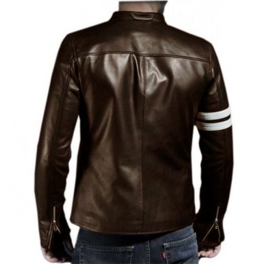 Highstreet Fashion Brown Men Faux Leather Jacket