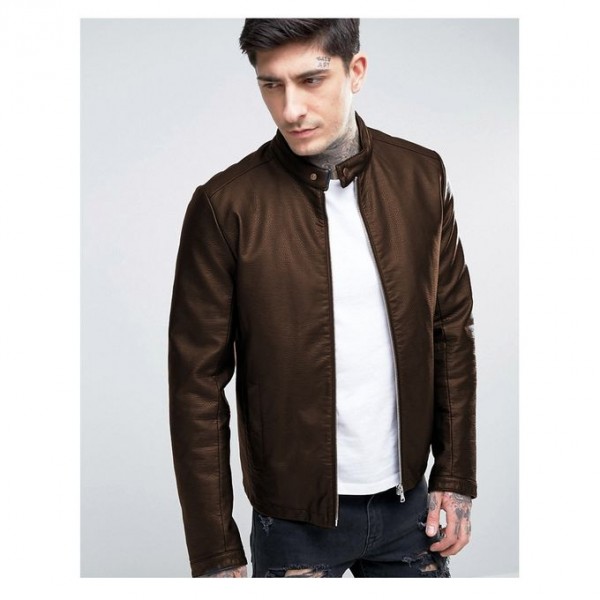Moncler Highstreet Faux Leather Jacket For Men - CB02