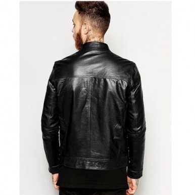 High Quality Black Leather Jacket For Men