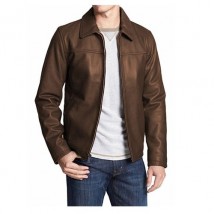 Unique Highstreet Leather Jacket (Brown)