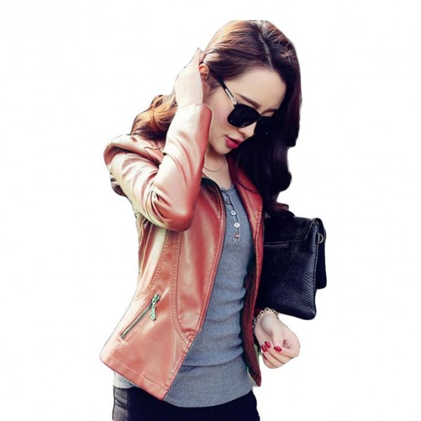 Moncler Skin Faux Leather Jacket For Women