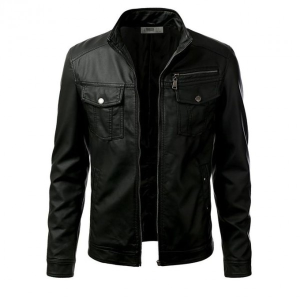 moncler mens leather jacket