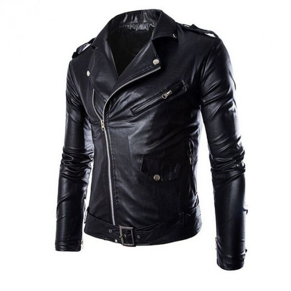 moncler leather jacket mens