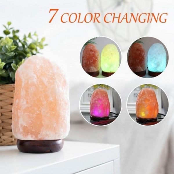 7 Color Changing USB Himalayan Salt Lamp for Home Decoration Night Light Asthma and Allergy Patients to Clean room Atmosphere