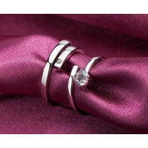 Diamond Couple Platinum Ring