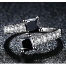 Luxury Starry White Gold Filled Ring