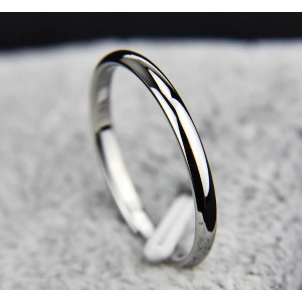 Silver Plated Platinum Ring for Men