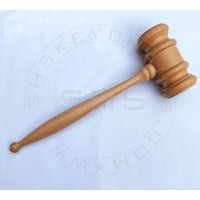 Customised Hand Crafted Wooden Gavel Gift for Law Professionals