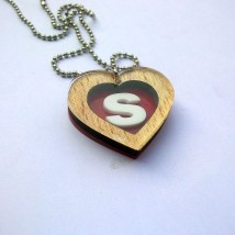 Personalised Heart Pendant with Initials